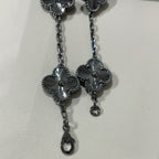 [Imperial]New CLOVER 5 MOTIF BLACK BRACELET