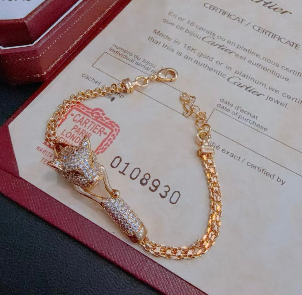 [Imperial]  PANTHERE  BRACELET DIAMONDS