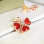 [Imperial] SWEET CLOVER CARNELIAN EARRINGS