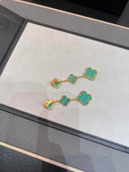 [Imperial] CLOVER MALACHITE 3 MOTIFS GOLD