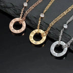 [Imperial] LOVE NECKLACE 16MM 2 DIAMONDS