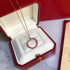 [Imperial] JUSTE NECKLACE GOLD RED DIAMONDS