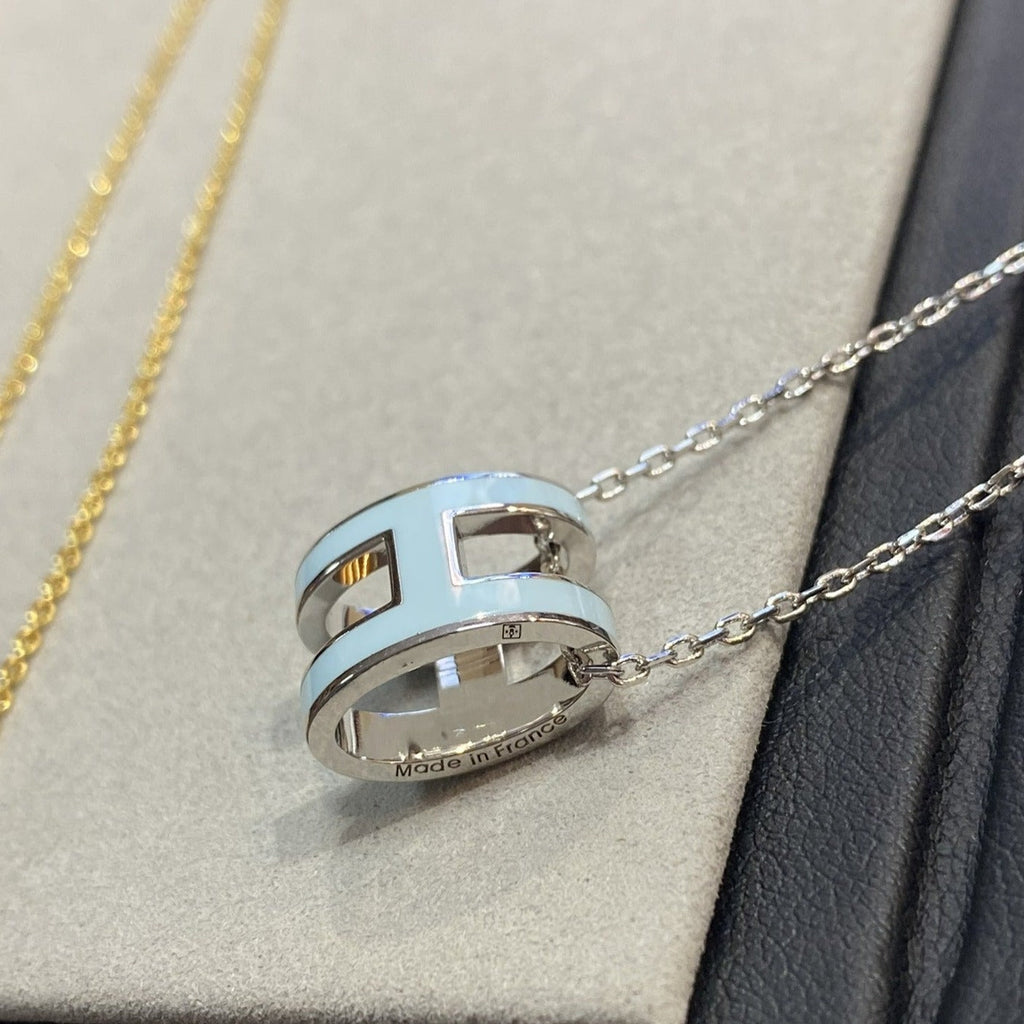 [Imperial] POP H LIGHT BLUE NECKLACE