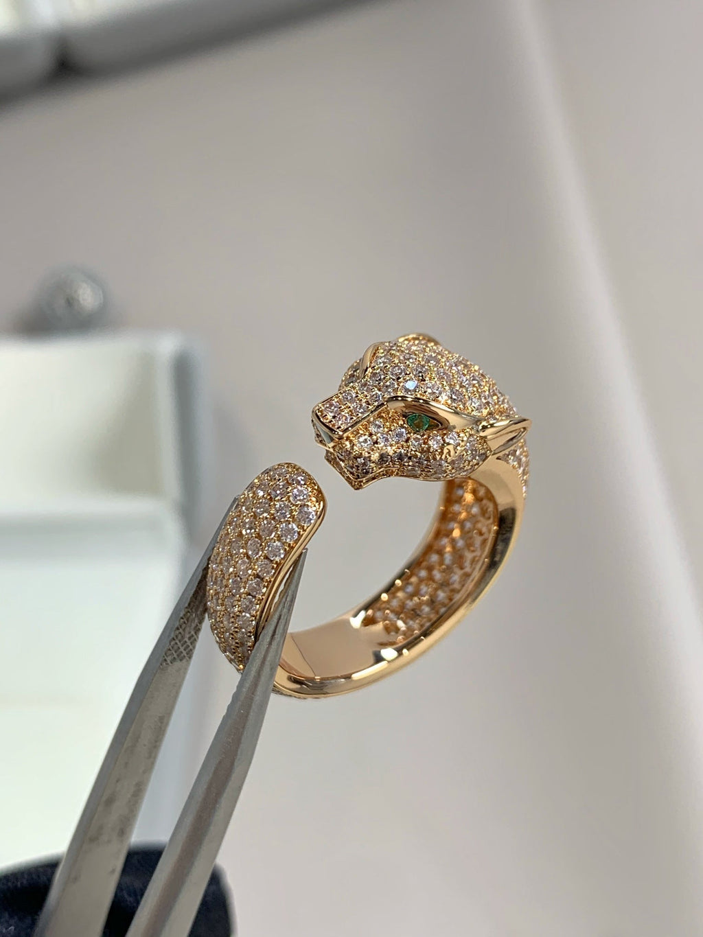 [Imperial] PANTHERE PINK GOLD DIAMOND RING