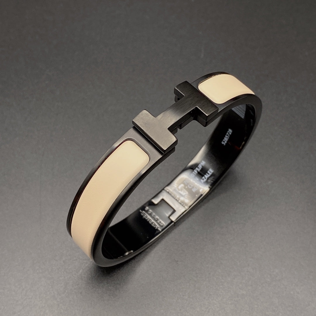 [Imperial] H BRACELET 12MM BLACK BEIGE CERAMIC