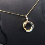 [Imperial] TRINITY SILVER GOLD PINK GOLD NECKLACE