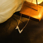 [Imperial] VOLT SILVER DIAMOND PEDANT NECKLACE