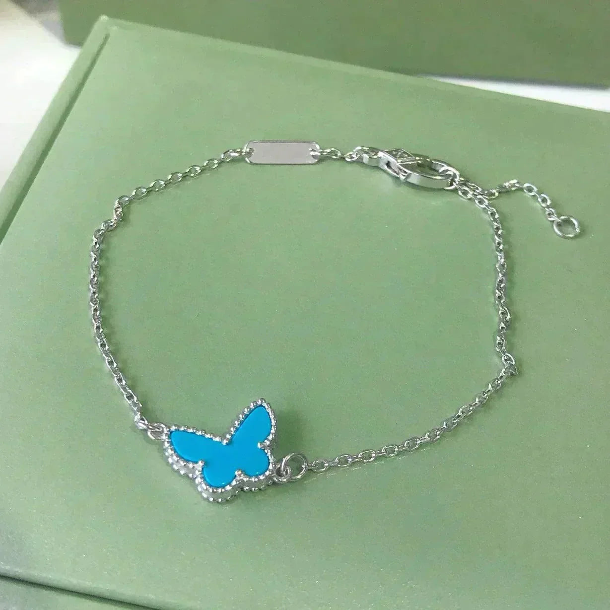 [Imperial] BUTTERFLY TURQUOISE BUTTERFLY BRACELET SILVER