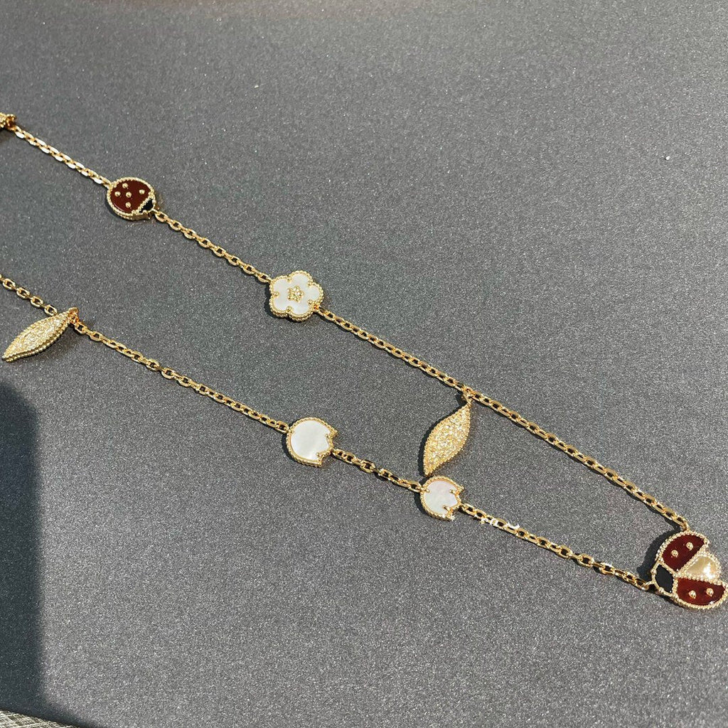 [Imperial] LUCKY SPRING 15 MOTIFS GOLD NECKLACE