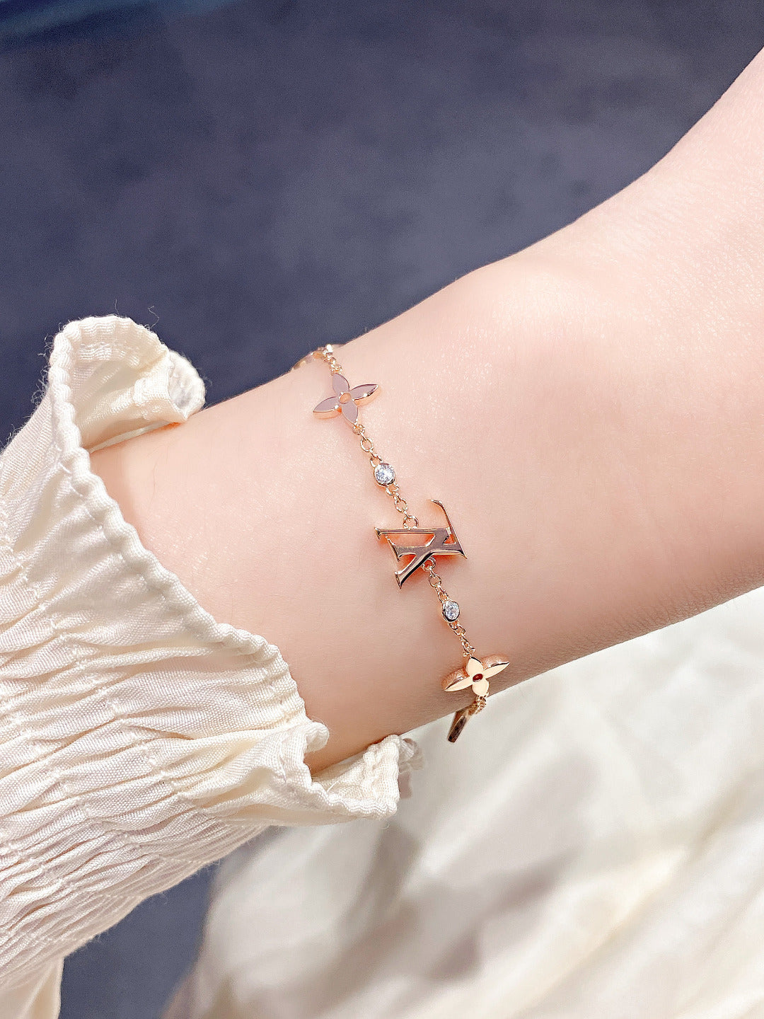 [Imperial] STAR AND SUN 7 MOTIFS GOLD BRACELET
