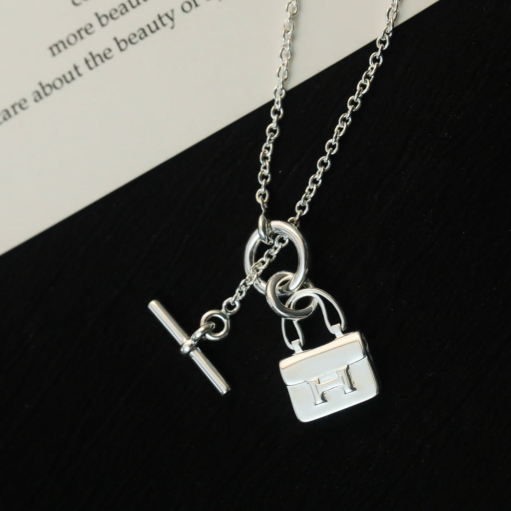 [Imperial] POP H PEDANT SILVER NECKLACE