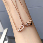 [Imperial] FORCE 10 PINK GOLD DIAMOND NECKLACE