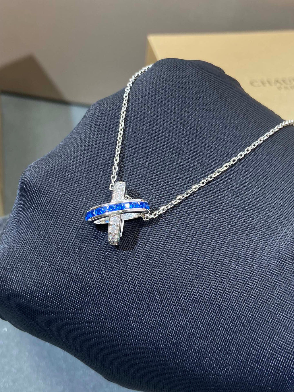 [Imperial] LIENS DIAMOND SILVER NECKLACE