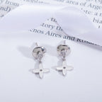 [Imperial] VIDYLLE SILVER DIAMOND MINI DROP EARRINGS