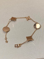 [Imperial] STAR AND SUN 5 MOTIF MOP PINK GOLD BRACELET