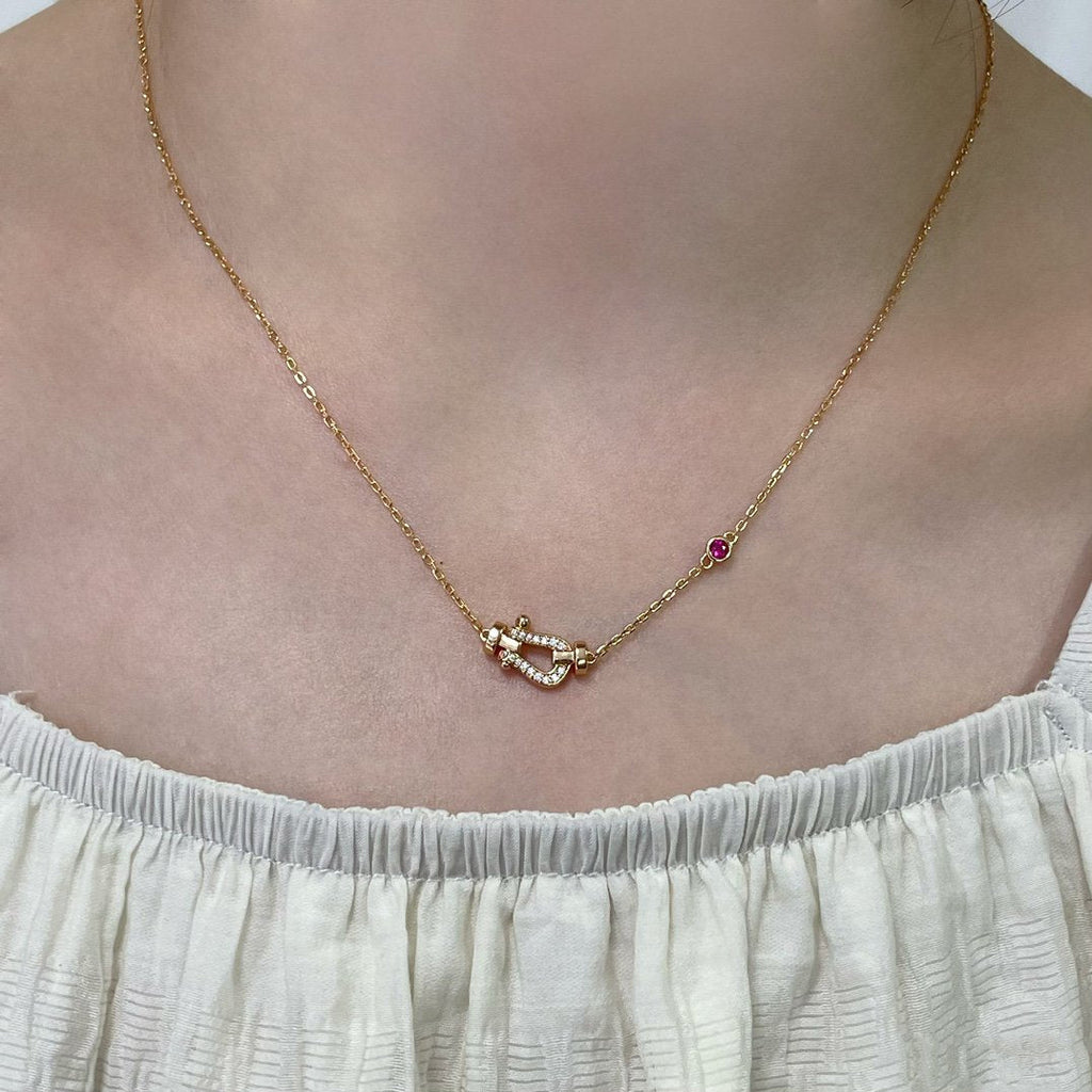 [Imperial] FORCE 10 DIAMOND PINK GOLD NECKLACE