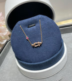 [Imperial] FORCE 10 DIAMOND CHAIN LINK PINK GOLD BRACELET