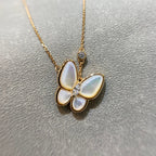 [Imperial] BUTTERFLY MOP DIAMOND NECKLACE