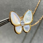 [Imperial] BUTTERFLY MOP DIAMOND NECKLACE