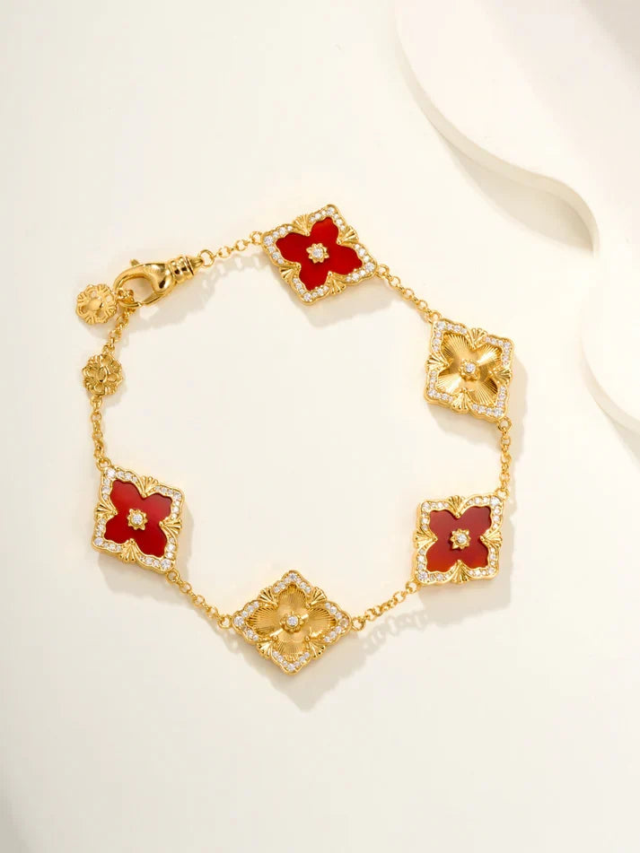 [Imperial]B.C.L ENAMELED Five-Flower Bracelet£¨Various Colors BIG SIZE