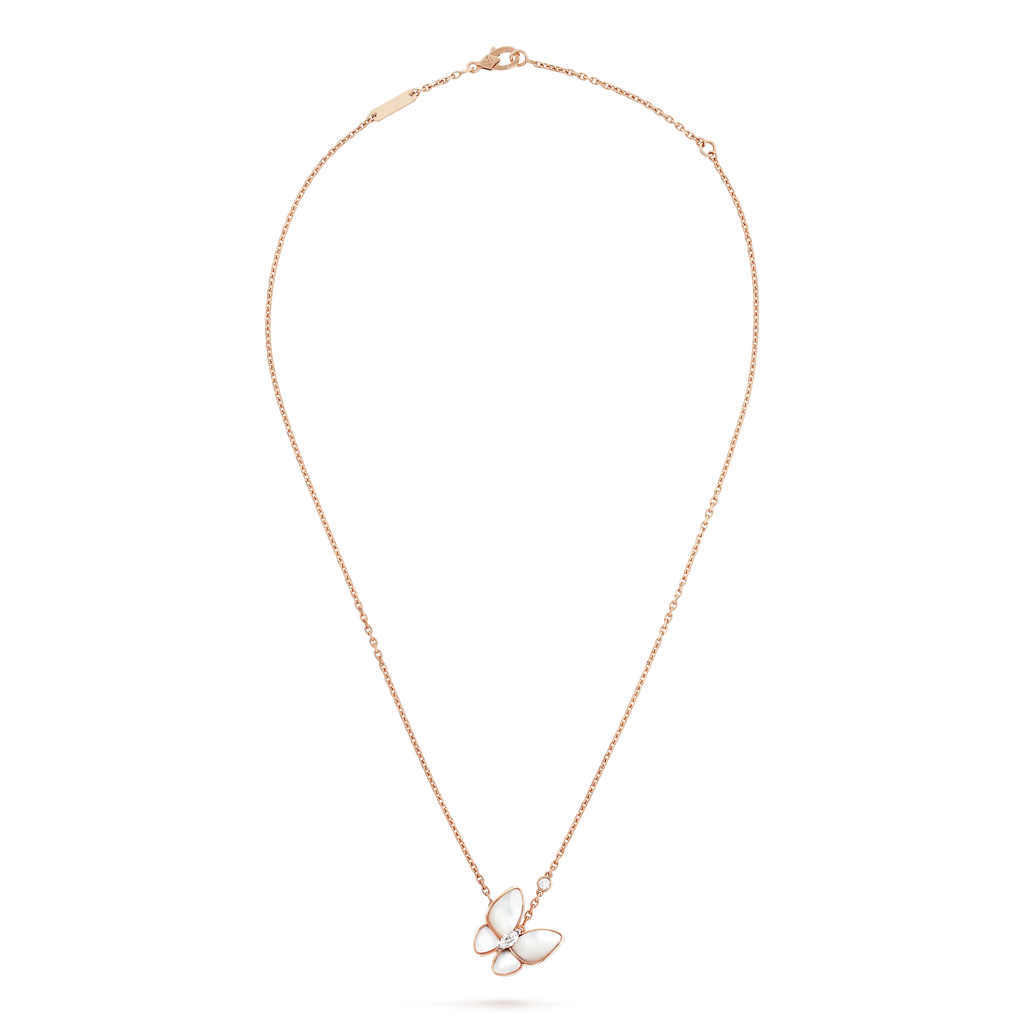 [Imperial] BUTTERFLY MOP DIAMOND NECKLACE