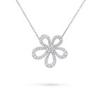 [Imperial] FLOWEACE FULL-DIAMOND FLOWER NECKLACE
