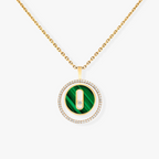 [Imperial]  MOVE 1 DIAMOND MALACHITE GOLD DIAMOND NECKLACE