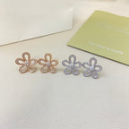 [Imperial] FLOWEACE FULL-DIAMOND FLOWER EARRINGS