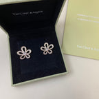 [Imperial] FLOWEACE FULL-DIAMOND FLOWER EARRINGS