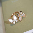 [Imperial] TWIN BUTTERFLY DIAMOND MOP RING