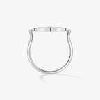 [Imperial]  MOVE PAVED SILVER DIAMOND RING