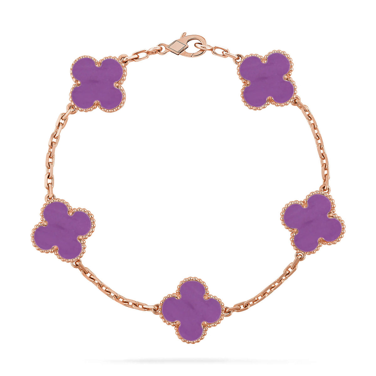 [Imperial]New  CLOVER 5 MOTIF VIOLET BRACELET COLLECTION