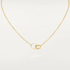 [Imperial] LOVE NECKLACE DOUBLE RING GOLD