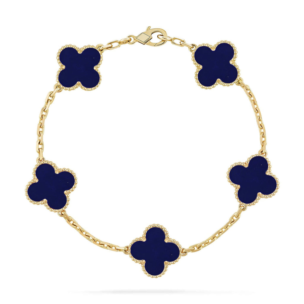 [Imperial]New CLOVER 5 MOTIF LAPIS LAZULI BRACELET COLLECTION