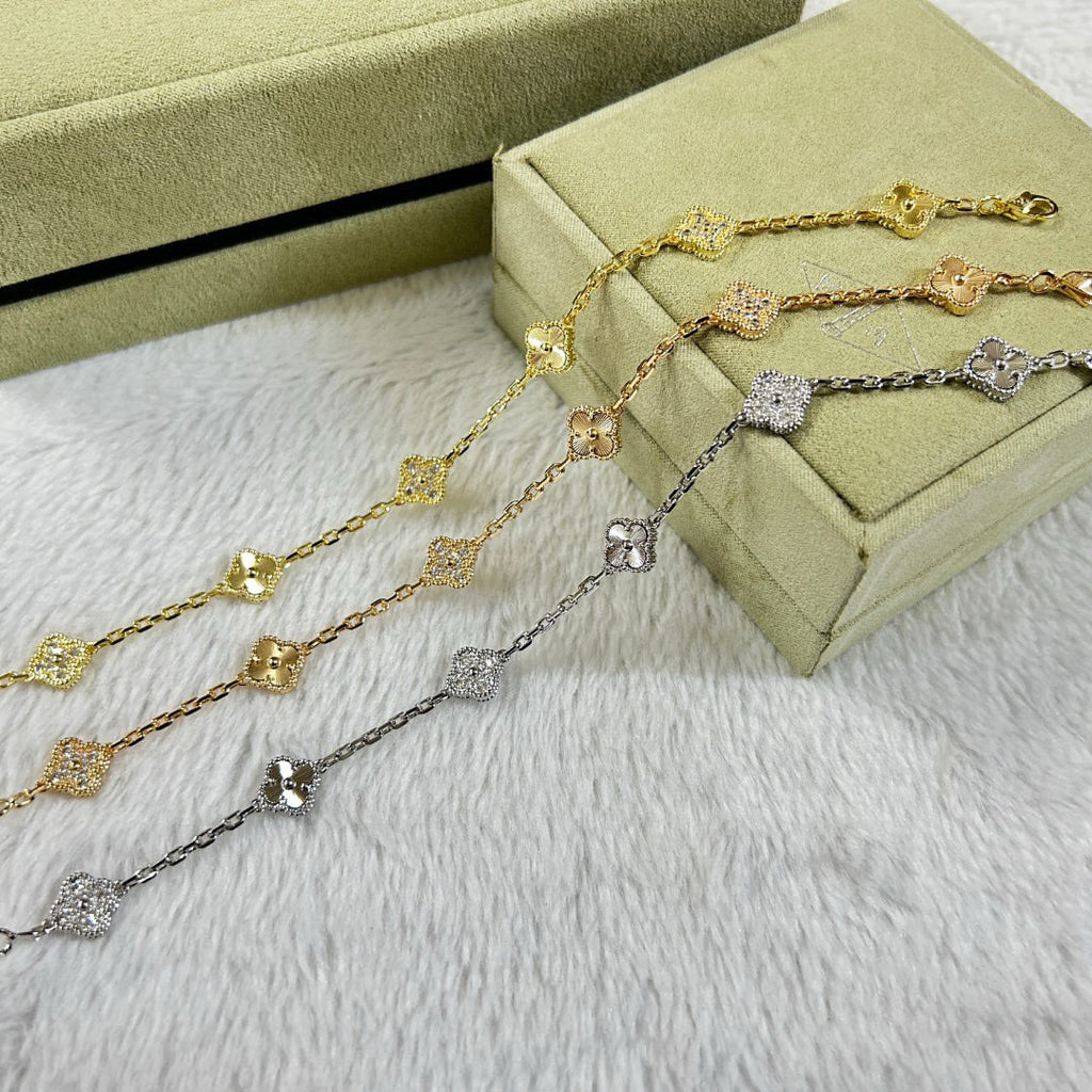 [Imperial]CLOVER 6 MOTIF DIAMOND LASER BRACELET
