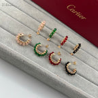 [Imperial] NEW COLORED GEMSTONE COLLECTION SMALL HOOP EARRINGS