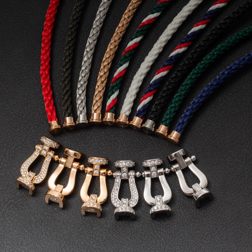 [Imperial] FORCE LARGE HORSESHOE HALF DIAMOND BRACELET ROSE GOLD