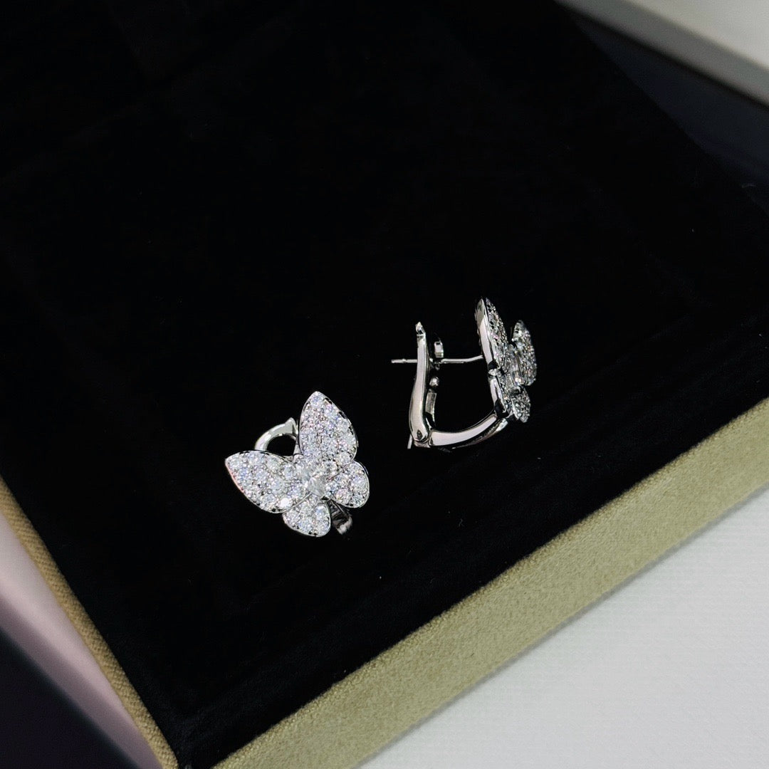 [Imperial] BUTTERFLY ALL DIAMOND EARRINGS
