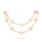 [Imperial] CLOVER 20 MOTIFS WHITE MOP NECKLACE