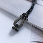 [Imperial] FORCE LARGE SERIES HORSESHOE BLACK SAMURAI BRACELET