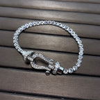 [Imperial] FORCE  HORSESHOE  DIAMOND TENNIS BRACELET