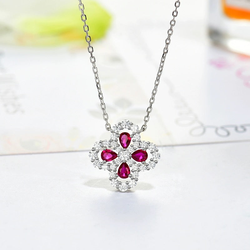 [Imperial] LOOP NECKLACE FULL MOTIF DIAMOND 16MM MULTIPLE COLORS