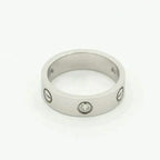 [Imperial] LOVE RING 5.5MM 3 DIAMONDS SILVER