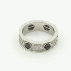 [Imperial] LOVE RING 5.5MM DIAMONDS PAVED CERAMIC