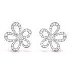 [Imperial] FLOWEACE FULL-DIAMOND FLOWER EARRINGS