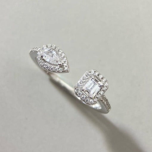 [Imperial] MY TWIN TOI & MOI SILVER DIAMOND RING