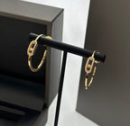 [Imperial] CREOLES MOVE UNO PM DIAMOND EARRINGS