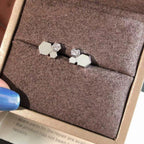 [Imperial] BEE LOVE SILVER DIAMOND EARRINGS