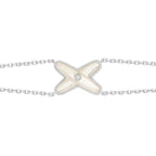 [Imperial] JEUX BRACELET WHITE MOP SILVER 1 DIAMOND