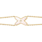[Imperial] JEUX BRACELET WHITE MOP GOLD 1 DIAMOND